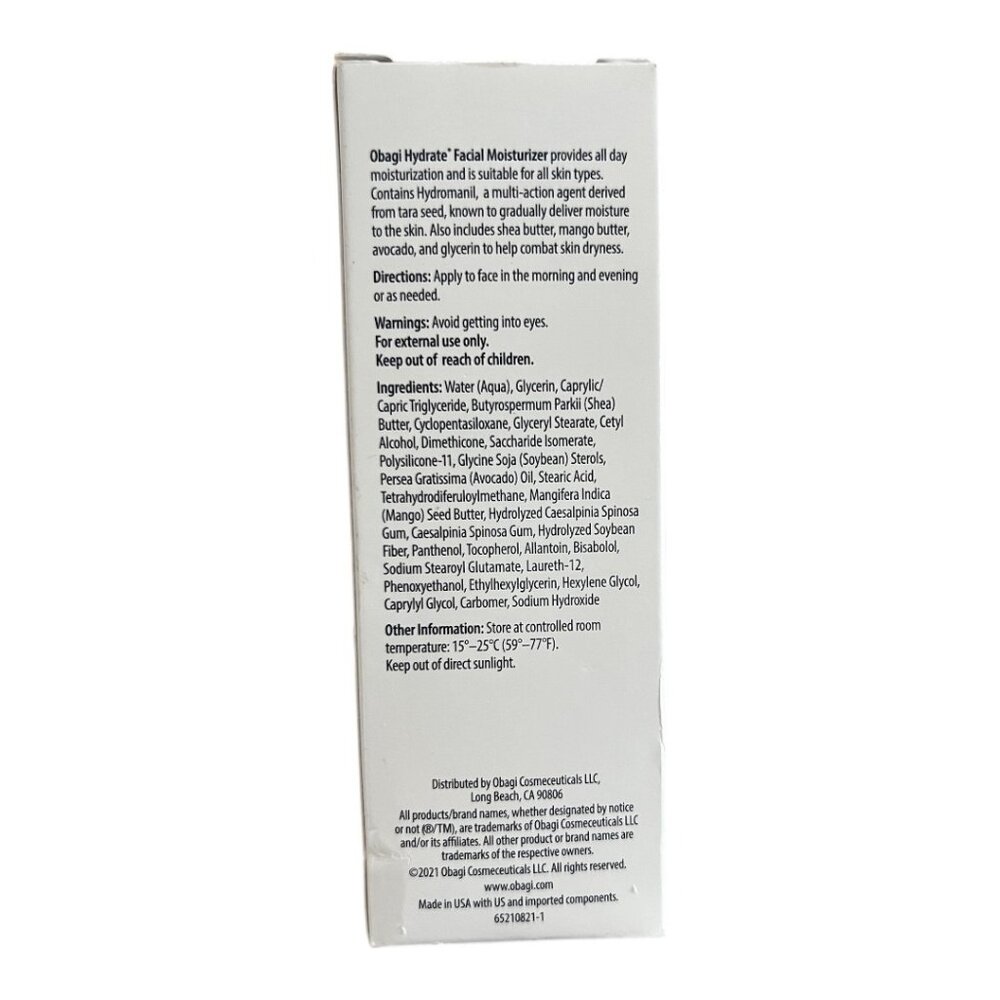 Obagi Hydrate Facial Moisturizer 1.7 oz / 48g Sealed New | All Skin Types - Picture 3 of 6
